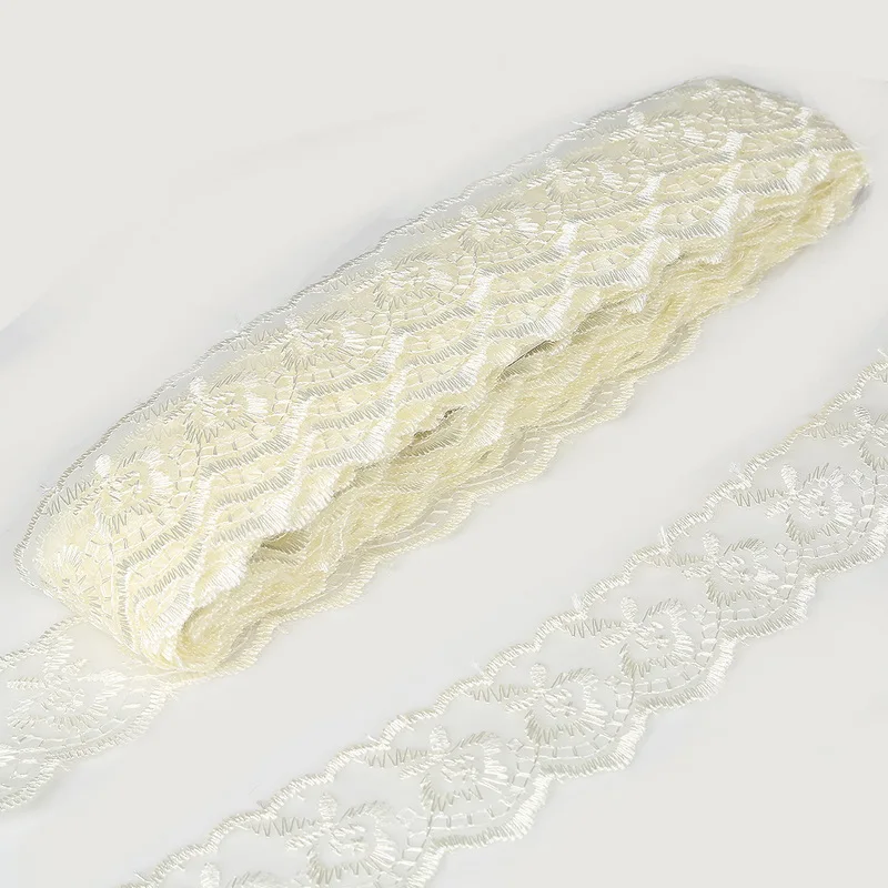 Trim Width 40mm 10 yards/lot Lace Embroidered Net Lace Trim For Sewing DIY Decoration Clothes