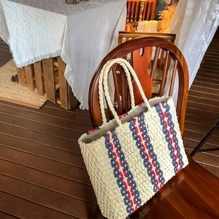 

New 2018 Summer Beach Bag Hand Woven Straw Bags Fashion Women Casual Tote Large Capacity Shopping Bags Women Handbags