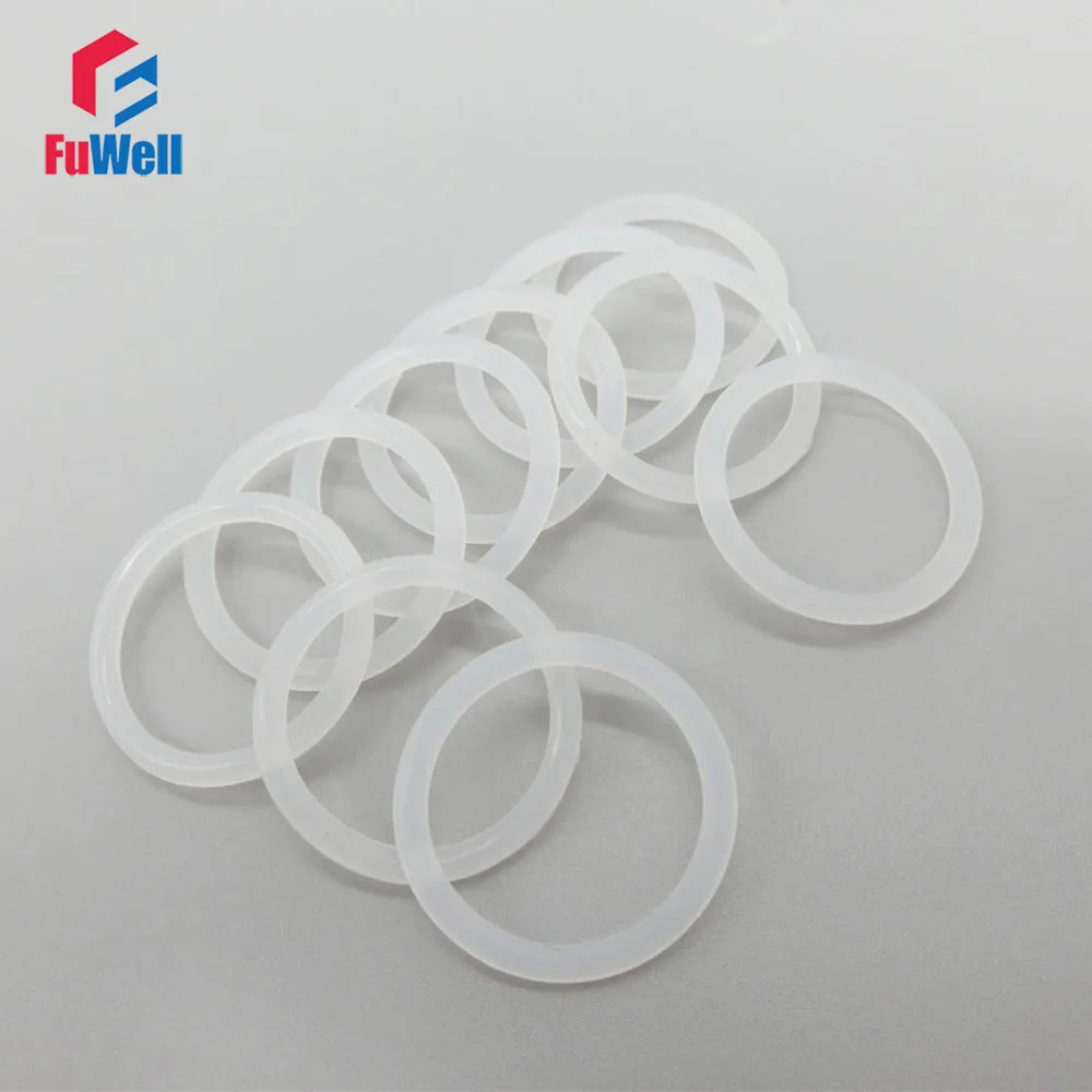 

White Silicon O-ring seals 1.9mm Thickness Food Grade O Ring Gasket 6/7/8/9/10/11/12/13/14/15/16mm OD Rubber Sealing Ring