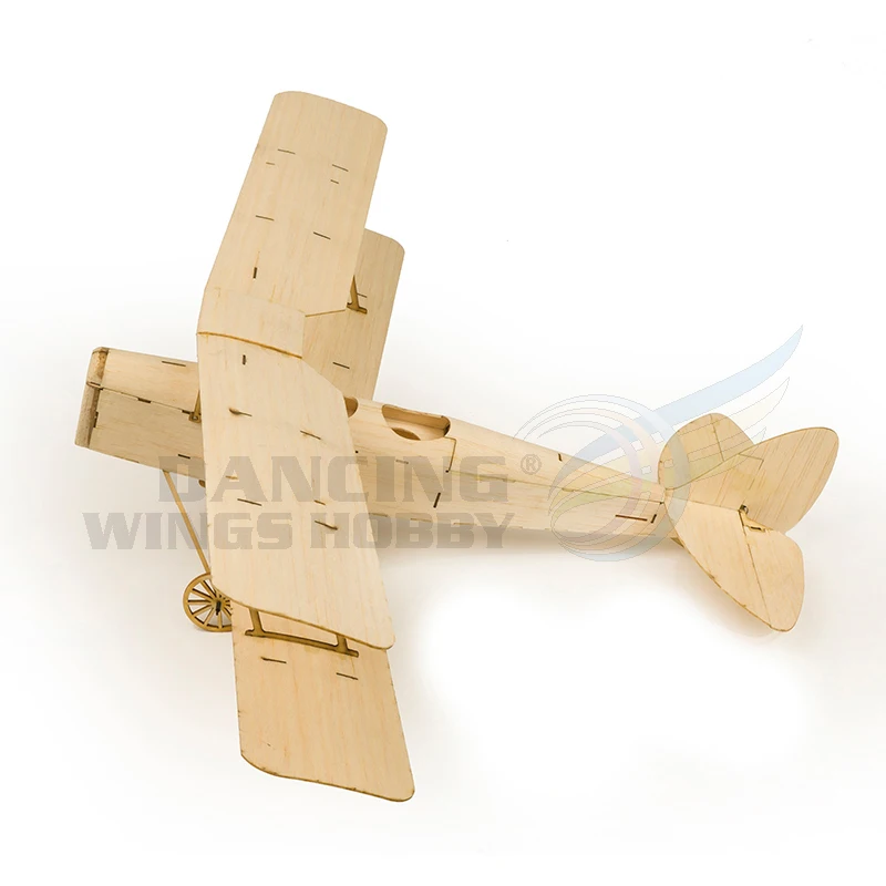 Balsawood RC Plane Mini Tiger Moth Training Airplane Model Ultra-micro Indoor Aircraft Brushed Version Kit Only K10