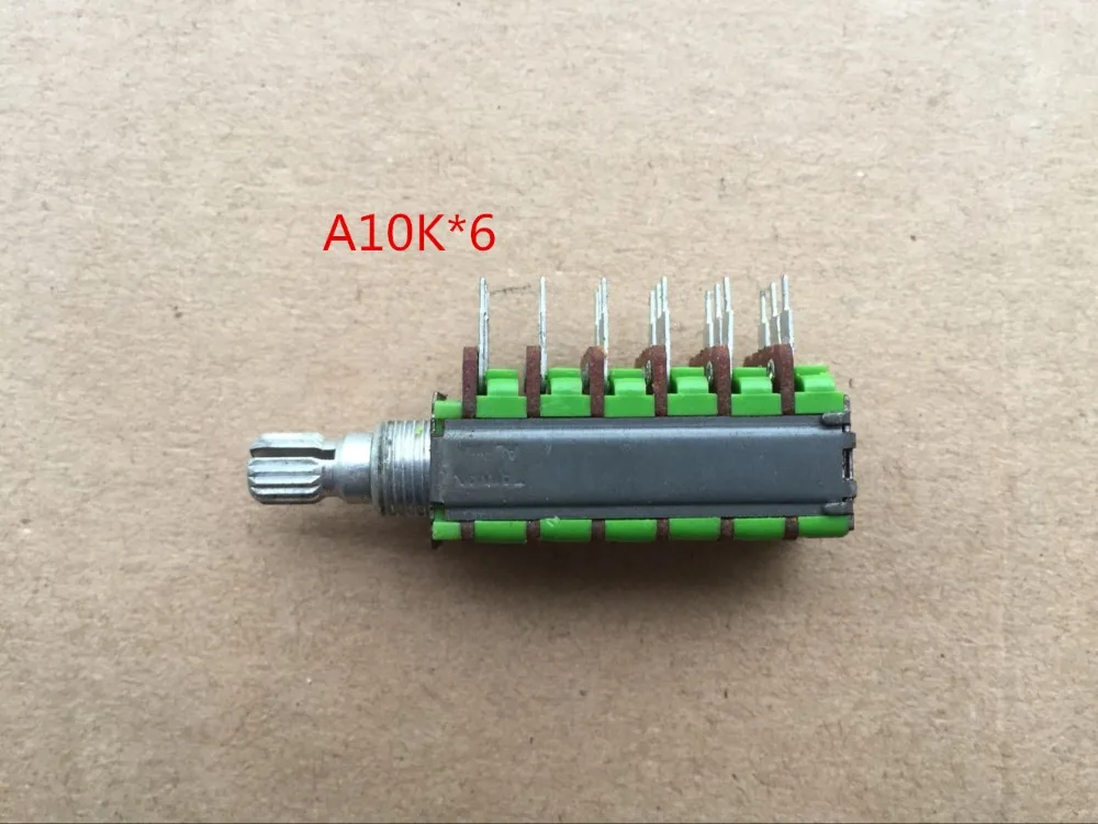 Potenciómetro de precisión ia ALPHA piezas, 1 RD126F-15, A10K x 6 ejes, 15MM