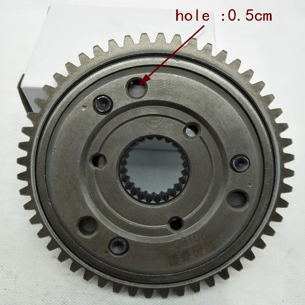 A31 motocicleta rolamento unidirecional embreagem de partida assy 52 dentes para honda WH125-12 SDH125-53 kyy 125 embreagem de arranque do motor