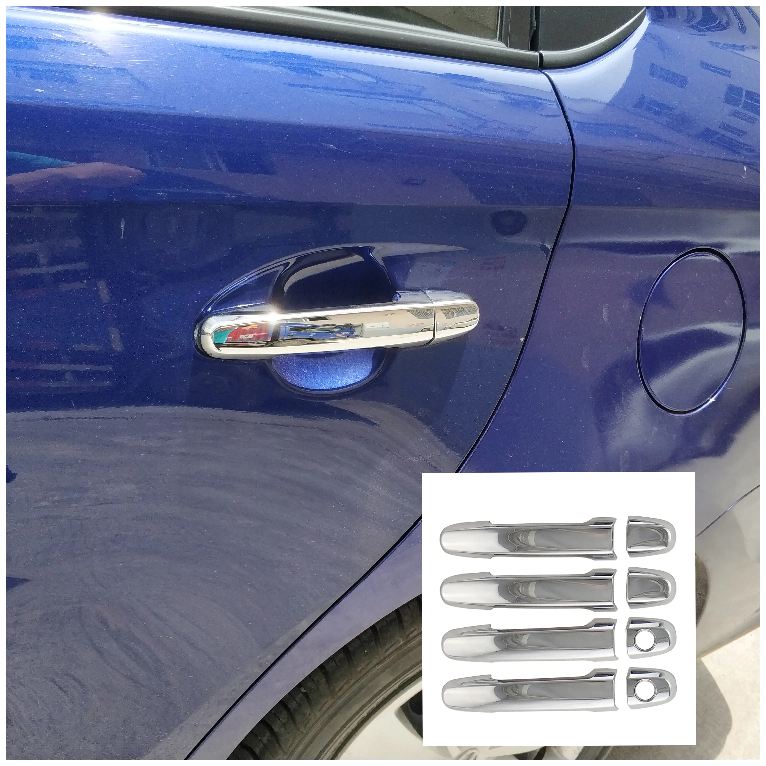 

8pcs ABS Chrome Car DOOR HANDLE COVER for Toyota HILUX VIGO 2007-2015 Yaris 2005 Corolla 01-13 VIOS RAV4 01-05