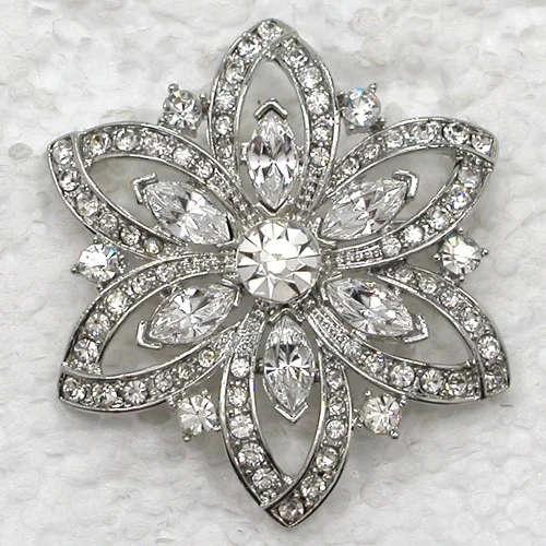 

Flower Brooch Marquise Rhinestone Bridal Wedding party Pin brooches C763 A