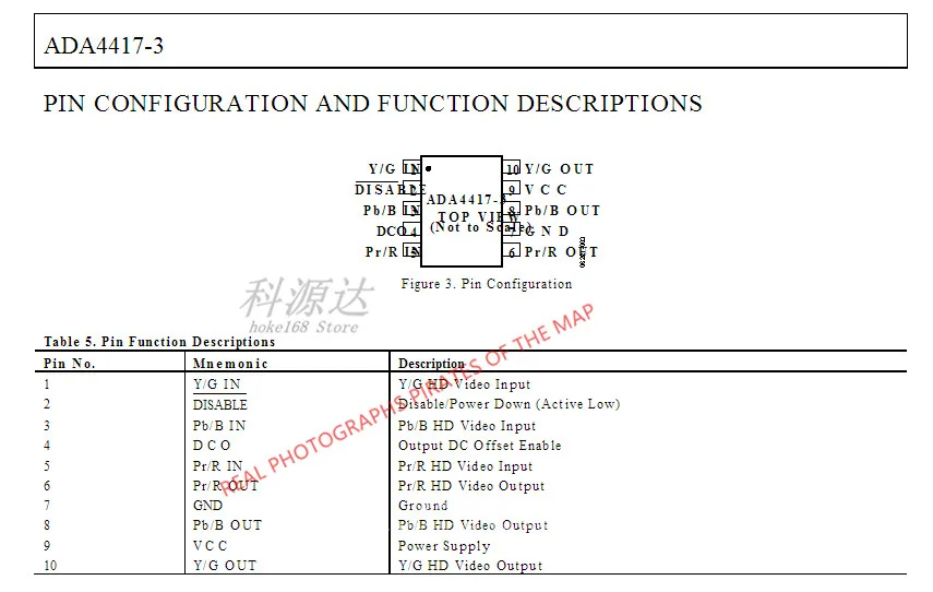 5 개/몫 ADA4417-3ARMZ MSOP10 ADA4417 HOQ 재고
