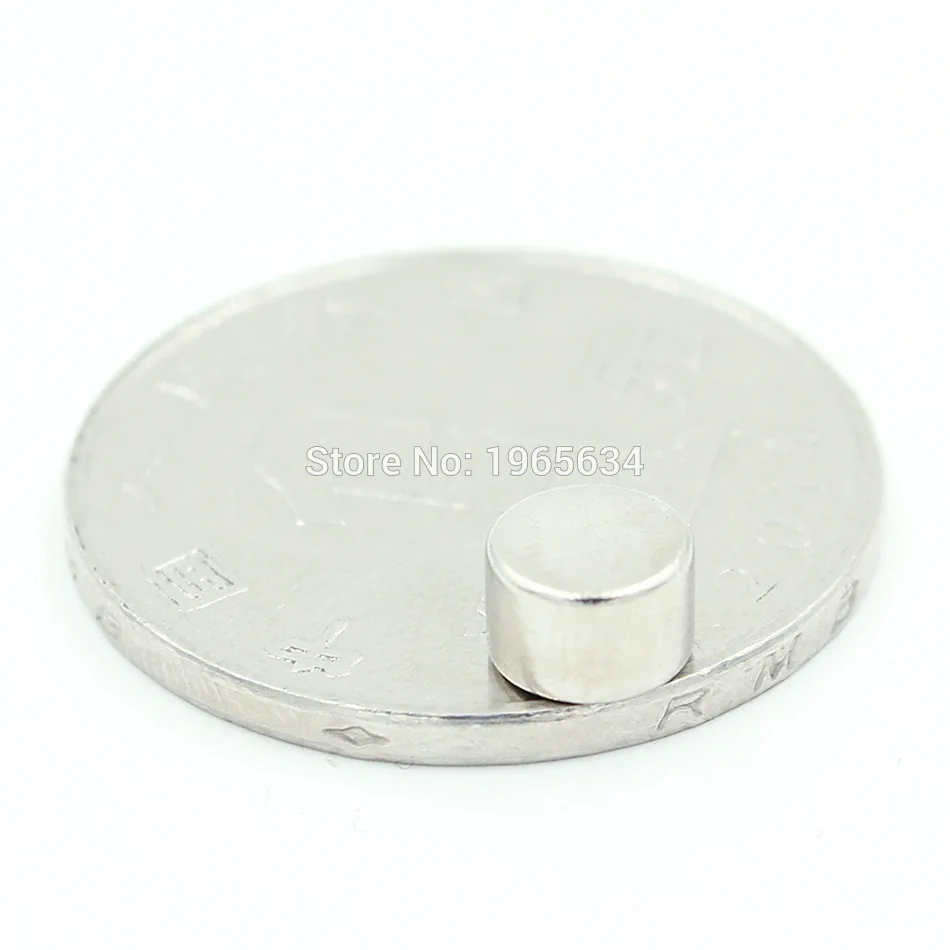 

500pcs Neodymium N35 Dia 6mm X 4mm Strong Magnets Tiny Disc NdFeB Rare Earth For Crafts Models Fridge Sticking magnet 6x4mm