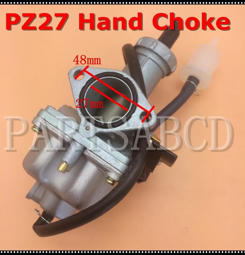 

PZ27 Carburetor with Hand Choke 27mm for KAZUMA JCL Baja Taotao Sunl Roketa ATV