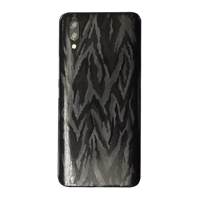 3D Crocodile Grain Camo Leather Skin Film Wrap Skin Phone Back Paste Snakeskin Grain Protective Sticker For Vivo NEX A/S