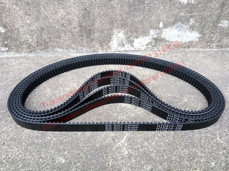 5pcs HTD5M belt 810-5M-20 Teeth 162 Length 810mm Width 20mm 5M timing belt rubber closed-loop belt 810 HTD 5M S5M Belt Pulley