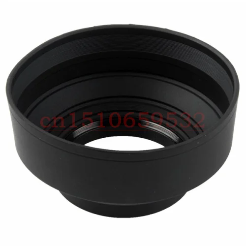 10pcs 49 52 55 58 62 67 72 77mm 3-Stage Collapsible Rubber Foldable Camera Lens Hood For 5D2 5D3 5D4 6D D850 D500 D750 D3200 D90