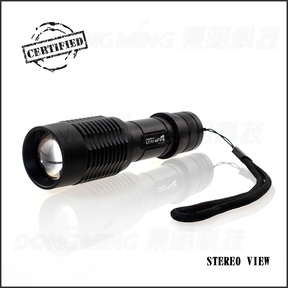 flashlight tactical 5000 lumen fishing camping night view XML-T6 LED  Flashlight 4.2V +1*18650 battery+battery charger