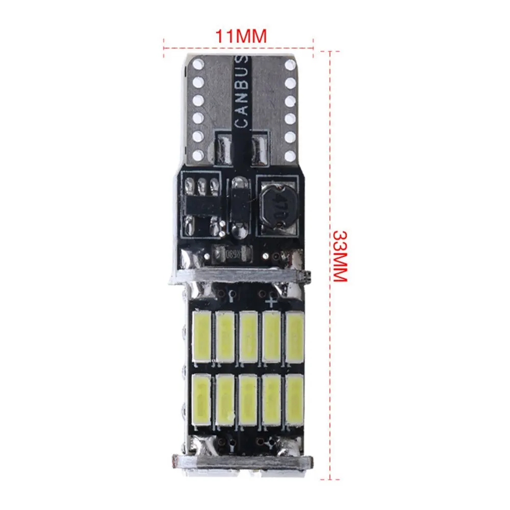 4pcs White T10 W2,1x9,5d W5W 4014 26 SMD Can bus LED Lights Bulb Error Free Interior Lamp Car Panel Light