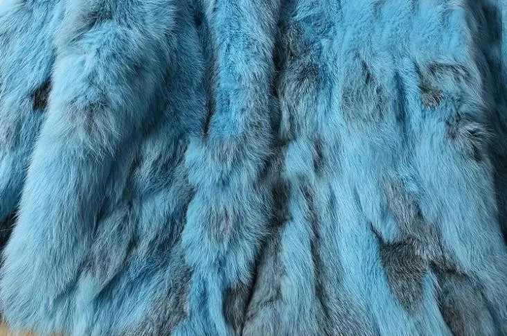 Real Rabbit Fur Winter Women Short Fur Coat Plus Size Jacket Warm Coat Female Round Neck Outerwear 2019 New Fashion