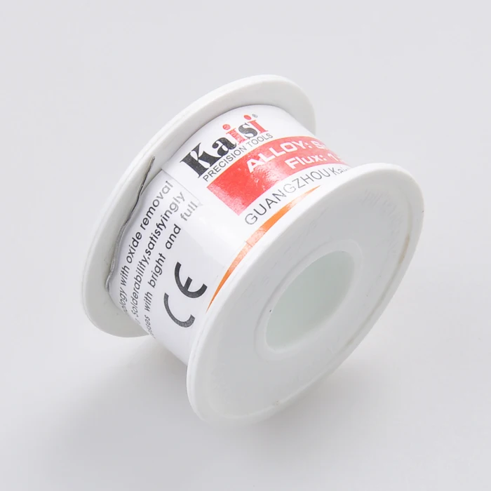 Kaisi 0.3/0.4/0.5/0.6mm Solder Wire Flux 1.2% Fine Soldering Wire Tin Solder Wire Sn60 / Pb40 for Precise Welding Works