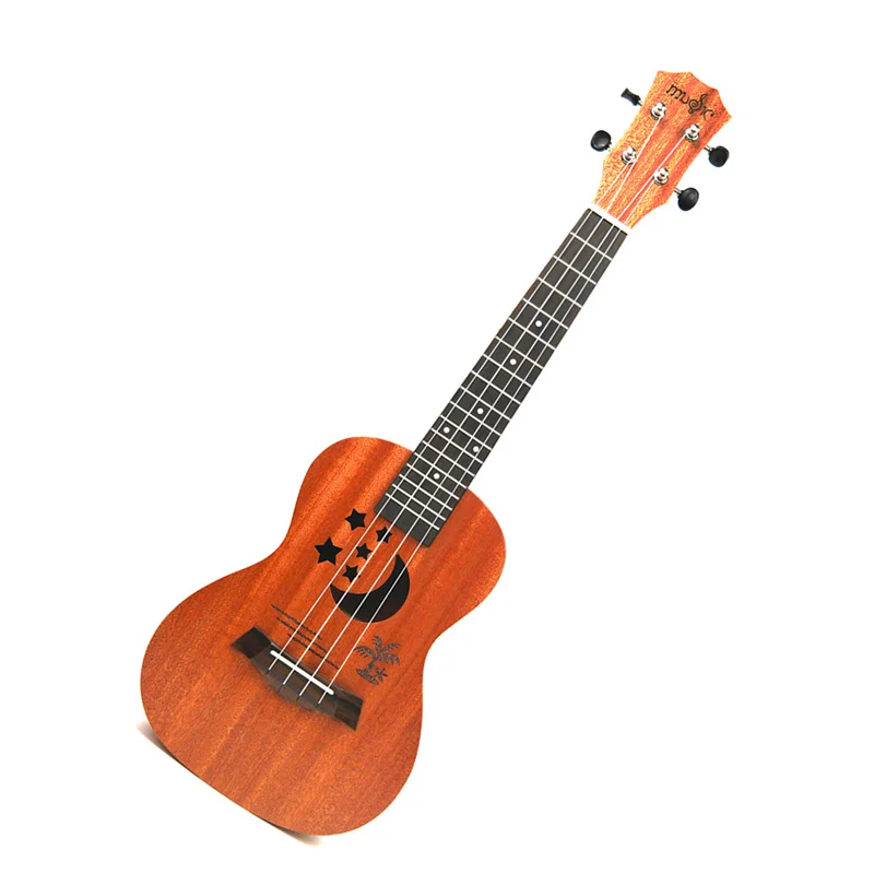 

Ukulele 21 Inch Small Guitar 4 Strings Ukulele Acoustic Electric Soprano Ukulele Sapele Star Moon parttern Gifts for Children