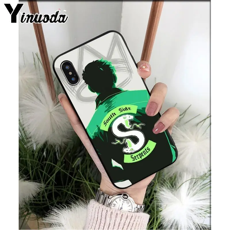 Yinuoda American TV Riverdale South Side Serpents Snake High Quality Phone Case for iPhone 5 5Sx 6 7 7plus 8 8Plus X XS MAX XR