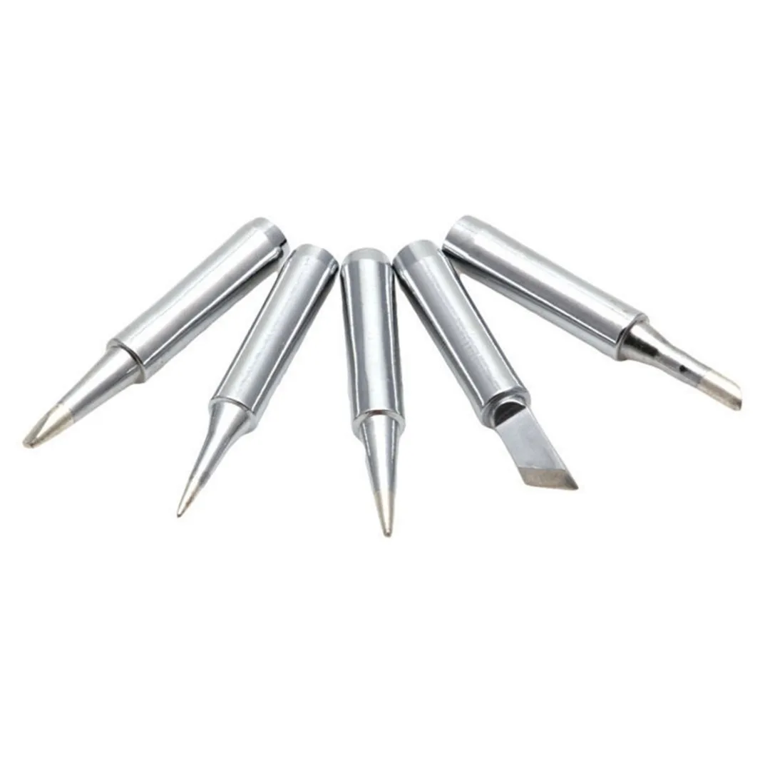 5pcs/set 900M-T Metal Solder Screwdriver Iron Tips for _Hakko Soldering Rework Tool DIY