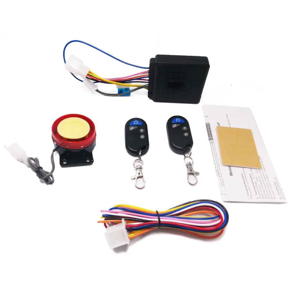 Sistema antirrobo para motocicleta, alarma de seguridad de 12V CC, Motor de Scooter, Control remoto, alarmas de arranque del Motor