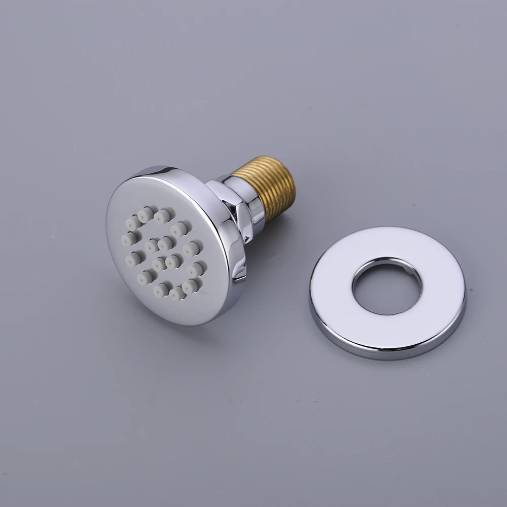 Seite Sprayer Bad Dusche Kopf Messing Chrome Verstellbare Runde Massage Spa Körper Jet