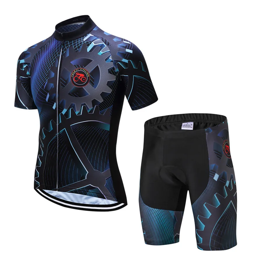 Teleyi 2022 Cycling Clothing Men Pro Team Cycling Jersey Set Mountain Bike Jersey Kit Short Sleeve Bicycle Clothes Cycling Wear