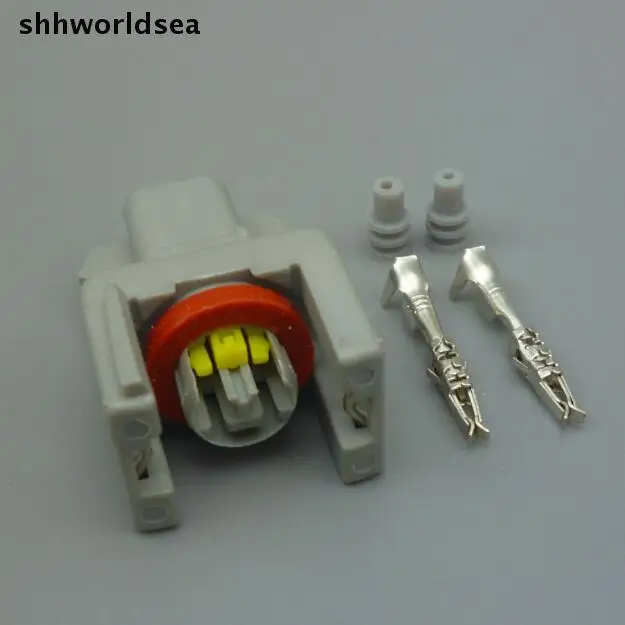 shhworldsea 50 sets 2 Pin  2P Auto fuel spray nozzle/oil atomizer plug,Car Electrical plug  waterproof connector socket