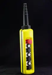 One Speed Control Hoist Crane 6 Pushbuttons Pendant Control Station With Emergency Stop A6713