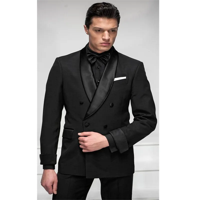 

Custom Made Groom Tuxedos,Handsome Formal Wear Wedding Party Groomsman Suit Men's Suit (Jacket+Pants+Tie+Vest) Bridegroom Suit