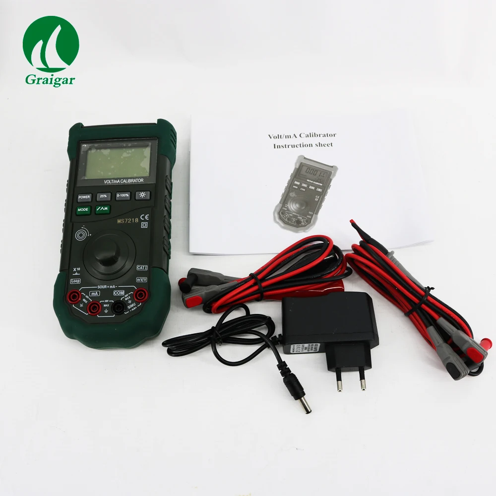 Décent brateur de processus Volt mA numérique portable, précision 0.02%, MS7218 Volt, mA
