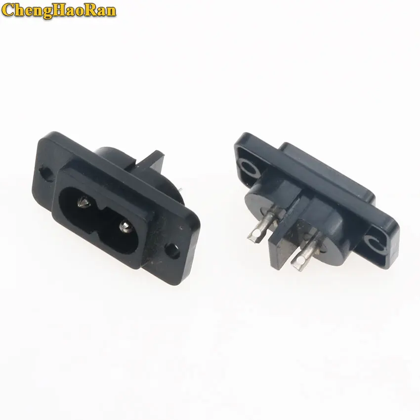 ChengHaoRan 1 ud. 2 pin AC Power Socket AC Power plug conector