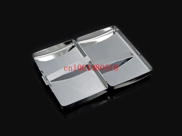 

Free Shipping Empty Blank Cigarette Box Case Stainless Steel Tobacco Tube Storage Pocket Box Holder Handy Portable 240pcs/lot
