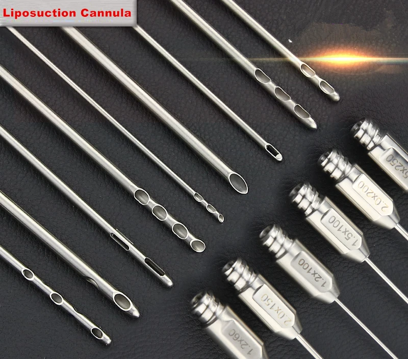 liposuction cannula fat transfer needle aspirator for beauty use, fat transplantation kit, fat harvesting cannula for stem cells