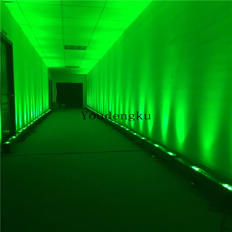 Rondelle murale LED imperméable conforme à la norme IP65, Pixel, DMX, RVB, extérieur, 18x3W, 40 pièces