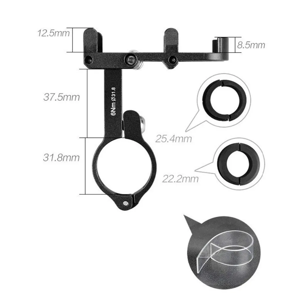 Universal Bicycle Phone Holder Motorcycle Handlebar Clip Stand For iPhone Samsung Mount Bracket Support For 3.5-6.2\