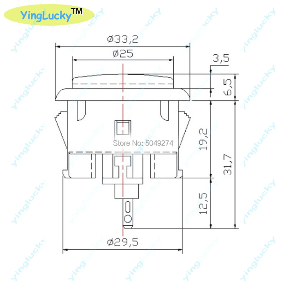 1 Stück Original Sanwa Knopf OBSF 30 OBSF24 Arcade-Druckknopf 24mm 30mm Raspberry Pi Ersatzknöpfe – Detail 9