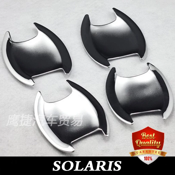 

NEW Door Handle Cover Auto Bowl for Hyundai Solaris 2010-2016 ABS Chrome Car Accessories