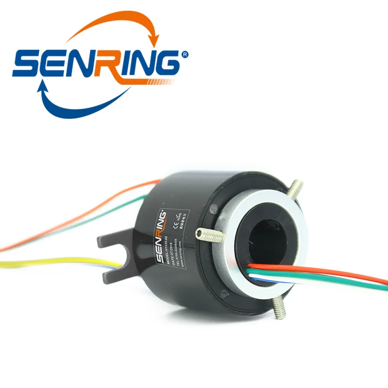 

Electric Slip Ring H1235 for 6/12 Circuits 5A Through Hole Sliprings with Hole Bore 12-12.7mm OD Size 35mm Signal Rotary Union