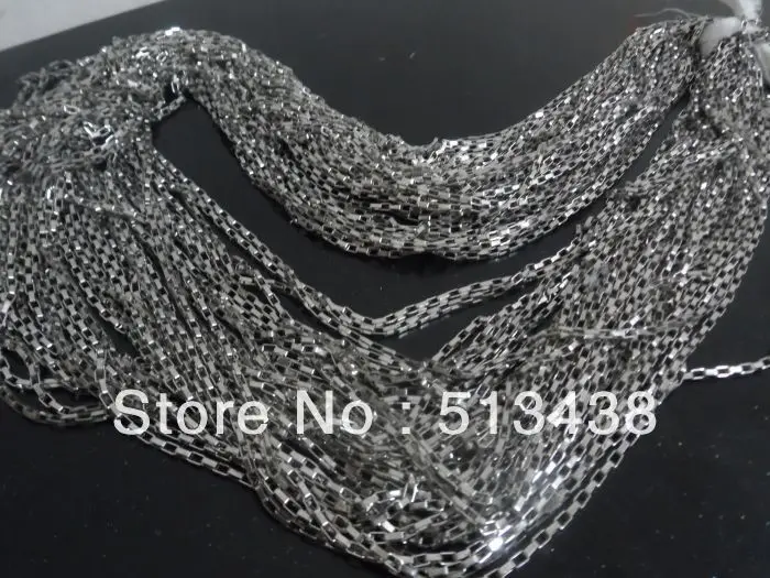 

5 meters lot Stainless Steel shiny 2.5mm box-link chain.jewelry finding.DIY necklace bracelet wholesale
