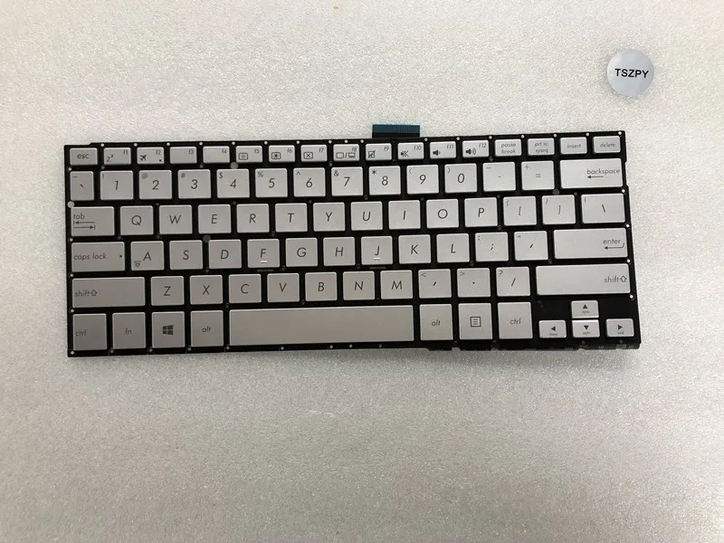 

Новинка для ASUS TP300 TP300L TP300LD Q302 Q302LA Q304 TP300LA TP300LG TP300UA Серебристая английская клавиатура