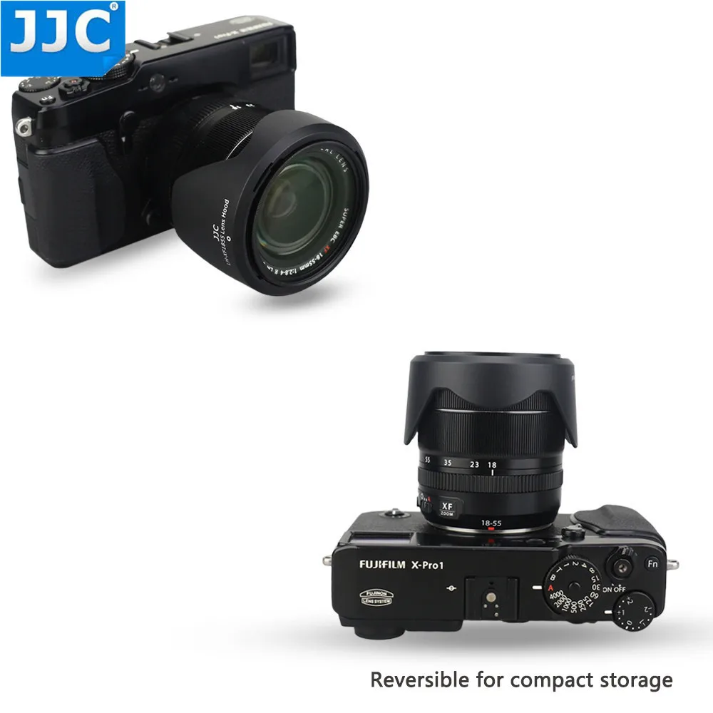 JJC เลนส์กล้องเลนส์สีดำสำหรับ FUJINON XF14mm F2.8 R/XF18-55mm F2.8-4 R เลนส์ LM OIS