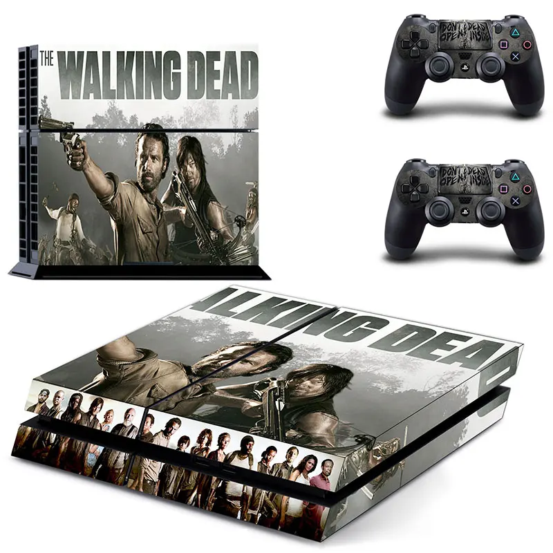 The Walking Dead PS4 Skin Sticker Decal For Sony PlayStation 4 Console and 2 Controllers PS4 Skin Sticker Vinyl