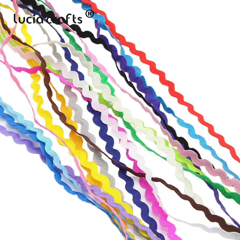 Lucia Crafts Random Mixed 18yards  5mm Grosgrain Ribbon DIY Hair Bow Wedding Party  DIY Decoration Craft Z0202