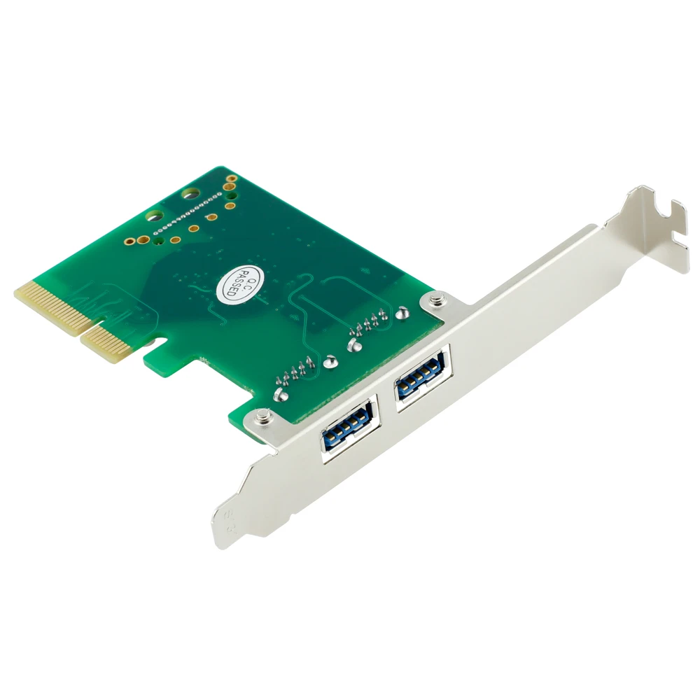 PCI-E 4X TO USB 3.1 Type-A Type A 2 port Female +SATA power supply Converter Adapter Card Add on Cards with Low profile bracket