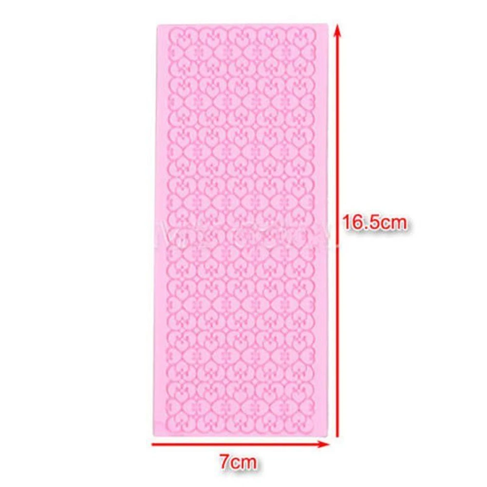 LINSBAYWU Lace Mat Pad Fondant Flowers Chain Decoration Silicone Mold Surafcraft Tools Baking Tools Cake Decorating Lace Mold