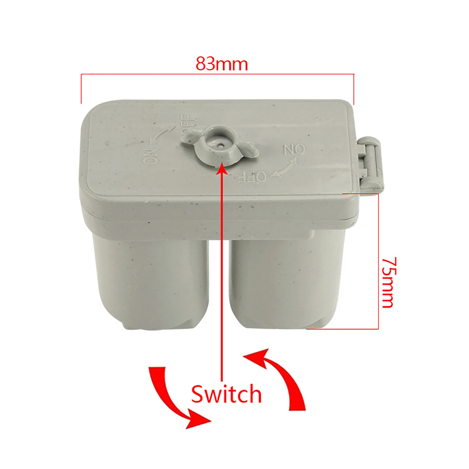 2PCS Universal Battery Box Gas Water Heater Accessories Parts Double Compartments Heating Spare Plastic Double Battery Case