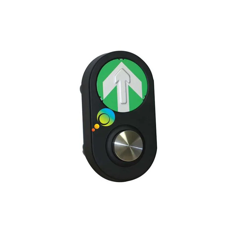 

High quality yellow arrow steel portable traffic pedestrian signal push button green