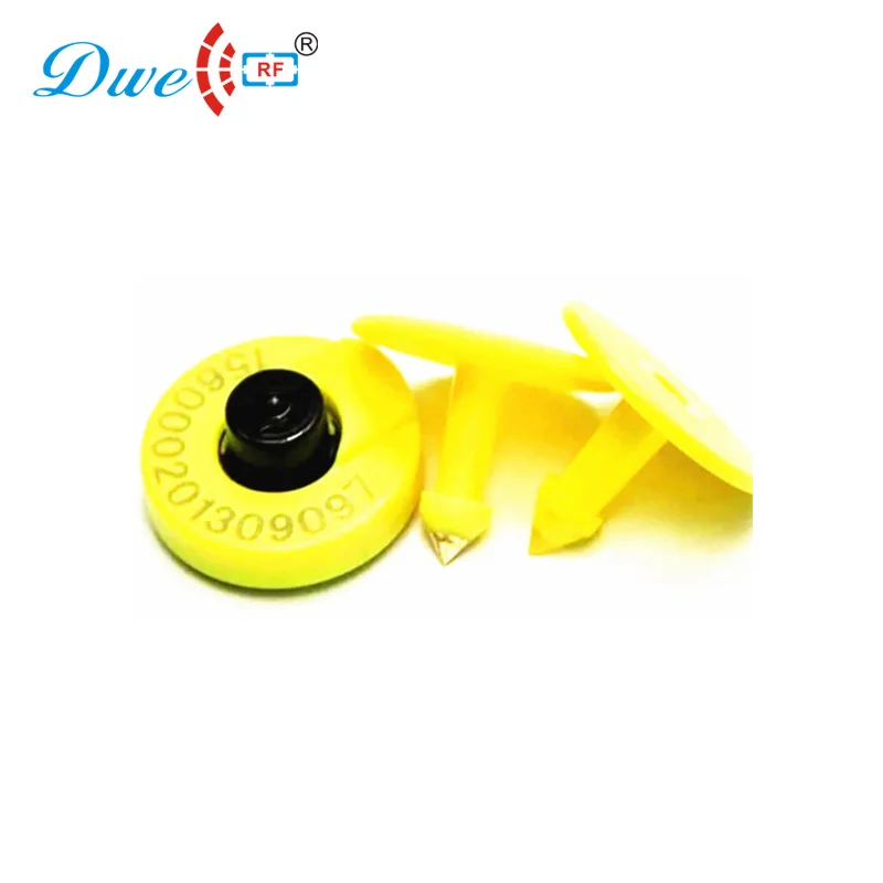 

DWE CC RF access control card rfid animal ear tag cattle management mini rfid tag full duplex B