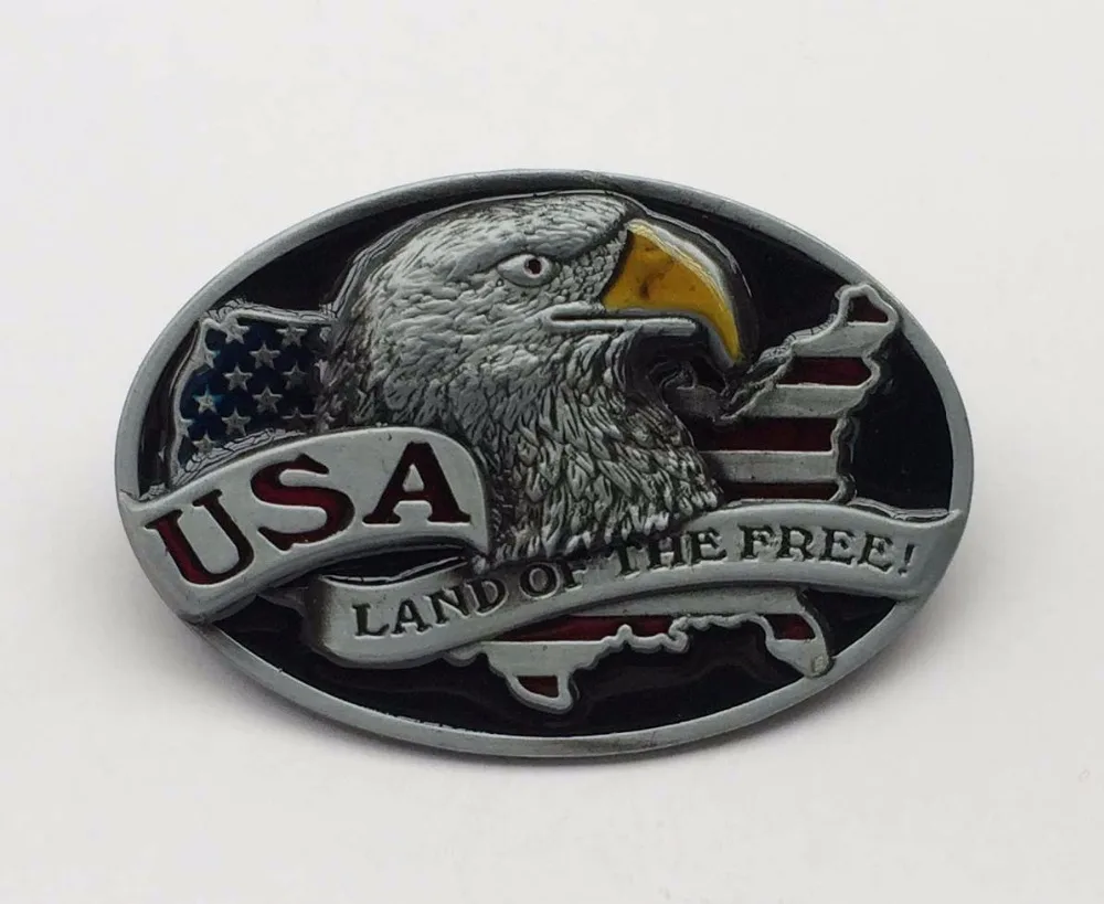 Amercian Eagle and Flag belt buckle Fashion Man Woman Jeans Accessories For 4cm Wideth Belt