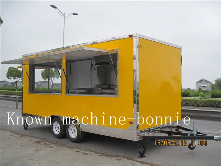 Fast food Customized big mobile food trailer Hot Sale mobile food cart Hot Dog fast food truck