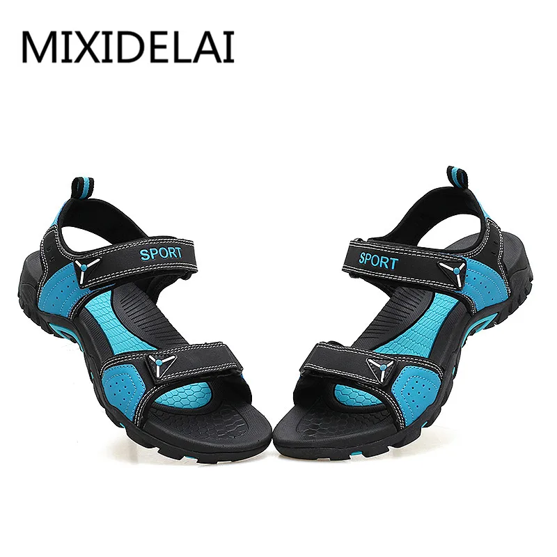 MIXIDELAI-Sandales d\'extérieur pour hommes, chaussures de plage décontractées, respirantes, grande taille 35-46, été