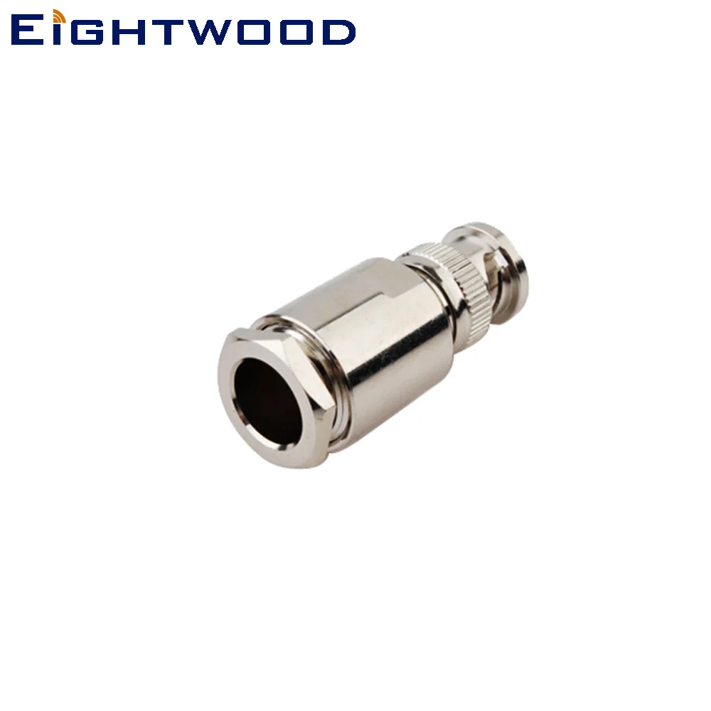 

Eightwood 5PCS BNC Plug Male RF Coaxial Connector Adapter Crimp LMR400 Cable for Antenna Broadcast (126 Ohm) Telecom Automotive